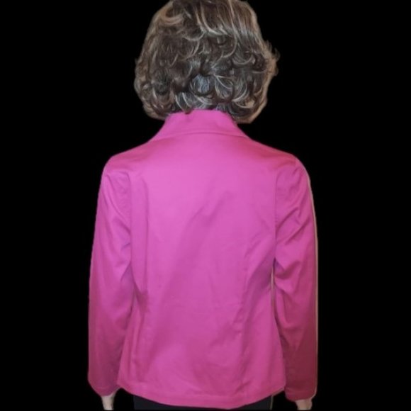MONROE & MAIN FUCHSIA SINGLE BREASTED BLAZER SIZE 6 NWOT - Picture 4 of 6